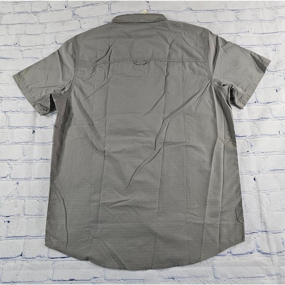 Smith's Workwear Ripstop Hiking Shirt Button Gray MENS SIZE M - Picture 6 of 6